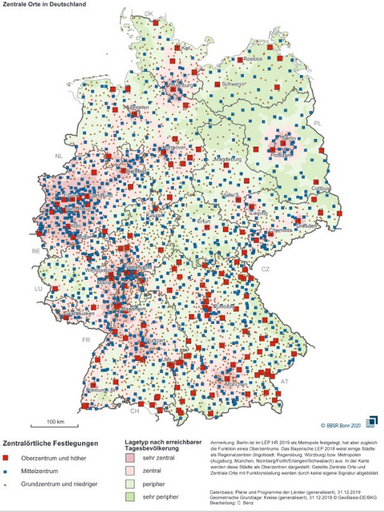 Zentrale Orte in Deutschland Zentrale Orte in Deutschland